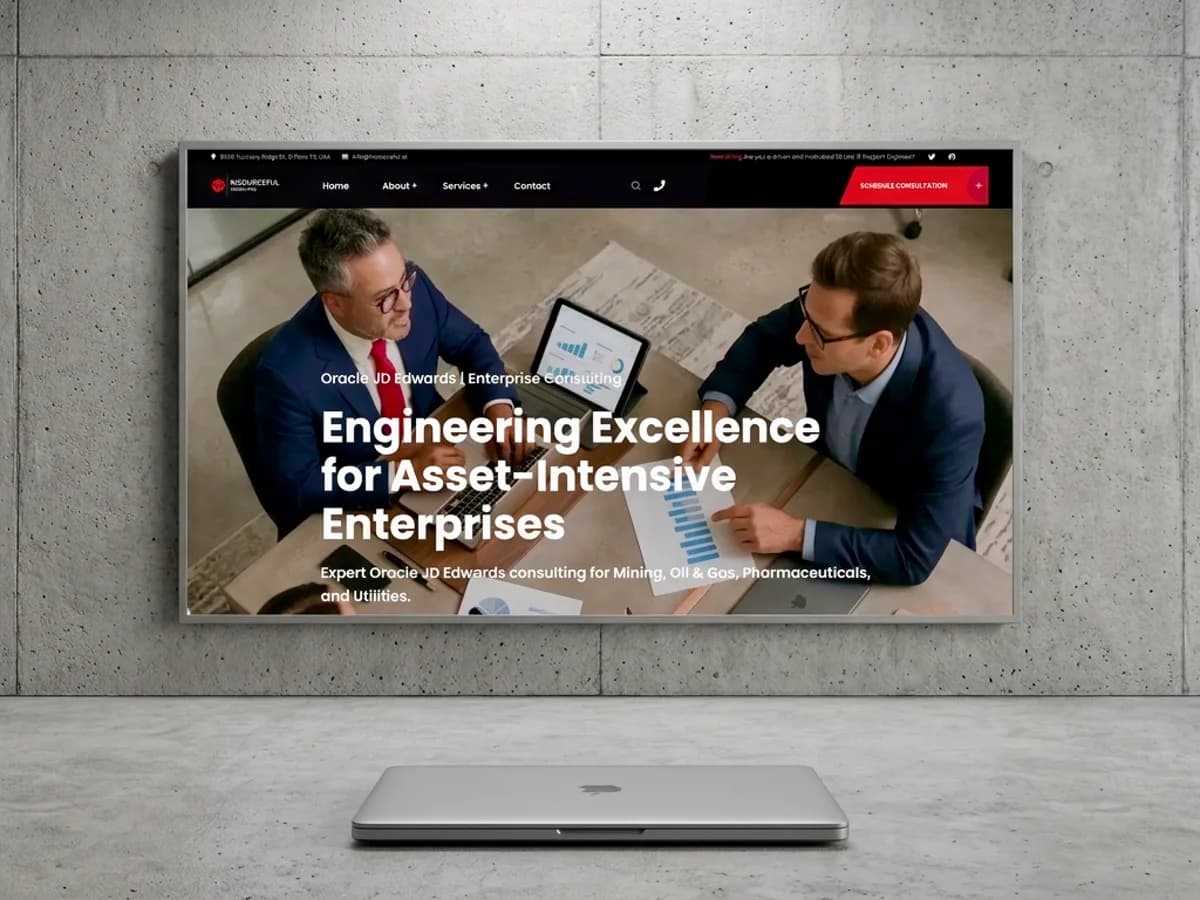 Insourceful — global enterprise ERP consulting website built with Next.js, React and TypeScript on Vercel